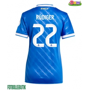 Real Madrid Antonio Rudiger #22 Tredje Tröja Kvinnor 2025-26 Kortärmad